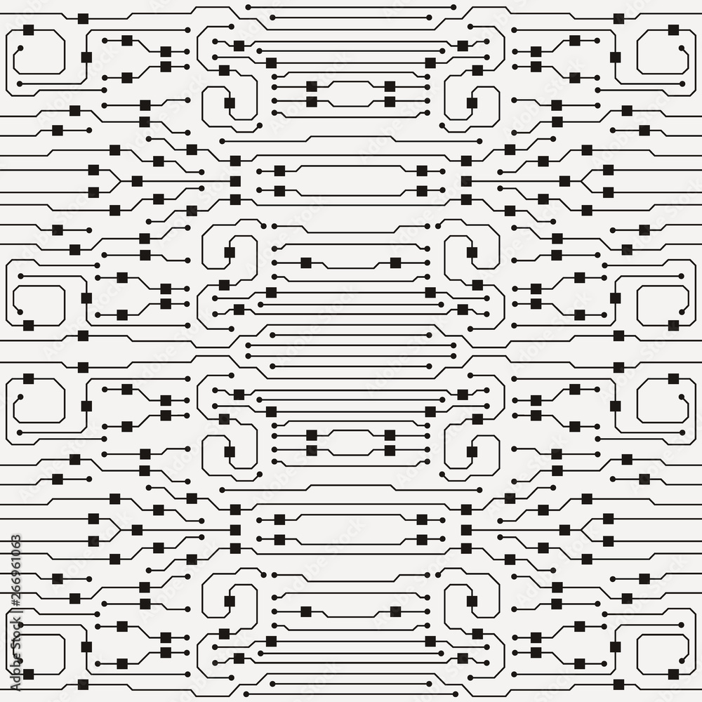 Poster vector circuit board illustration. abstract circuit board background