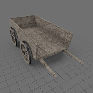 Vintage wooden wagon