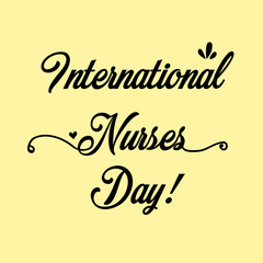 Happy International Nurses Day Vector Template Design Illustration