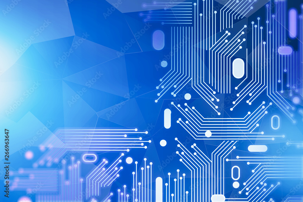 Aufkleber abstract hi tech background with circuits