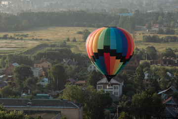 Fototapeta na wymiar balloon in he air
