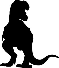 Tyrannosaurus Rex 3 isolated vector silhouette © Loveleen