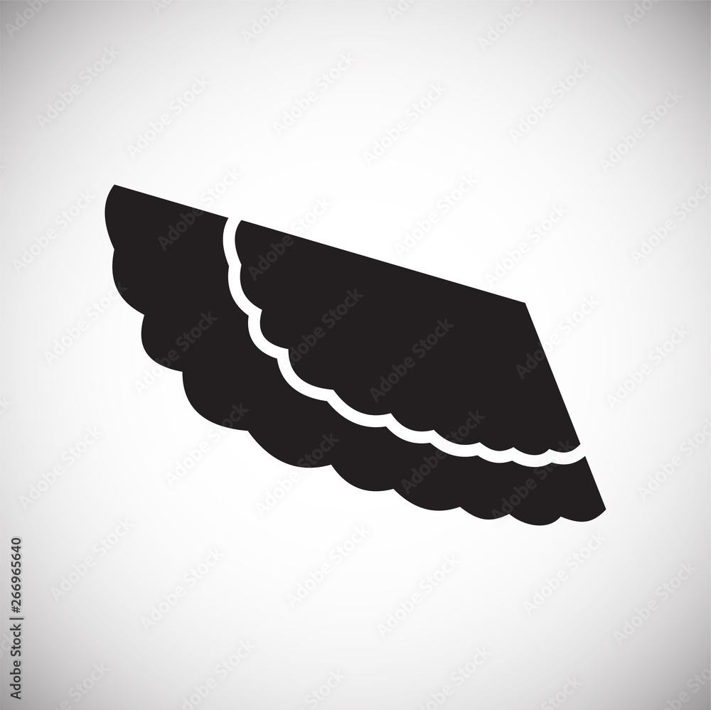 Poster wing icon on white background for graphic and web design. simple vector sign. internet concept symbo