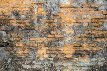 A High definition picture of old brick wall texture background. Vintage effect.- Image