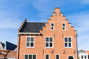 Fototapeta na wymiar facade of city hall of Oud Beijerland, The Netherlands