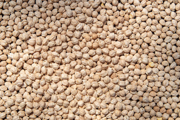 Dried Chickpeas Macro Background. Healthy / vegan concept.