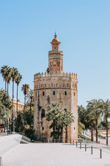 Fototapeta na wymiar Torre del Oro de Sevilla