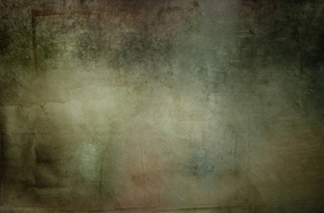 Green tone grunge dark concrete stone texture wall background