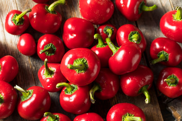 Raw Organic Red Cherry Bomb Peppers