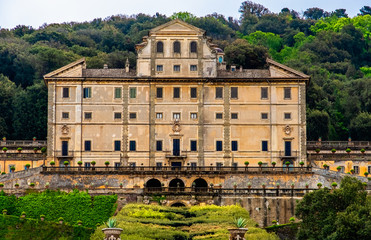 nobility historic palace in Frascati - Villa Aldobrandini - Rome province landmarks in Lazio - Italy