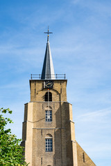 Fototapeta premium tower of Church in Numansdorp, The Netherlands