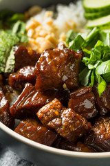 Homemade Thai Beef and Rice Bowl