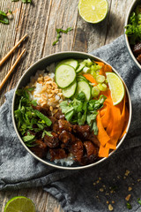 Homemade Thai Beef and Rice Bowl