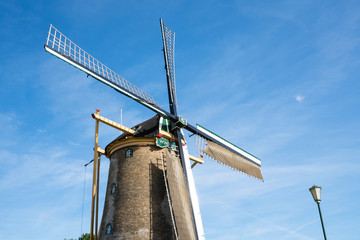 mill Windlust in Goudswaard, The Netherlands