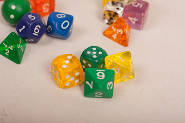 dices colorful