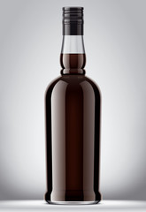 Glass bottle mockup. 