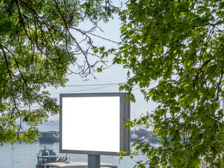 Use as advertising blank billboard