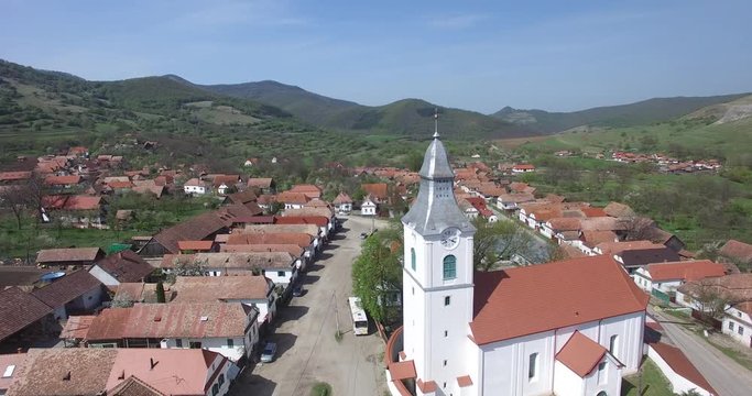 TOROCK&Oacute; HUNGARIAN TRADITIONAL VILLAGE IN TRANSYLVANIA.  BEAUTIFUL FOLK ARCHITECT