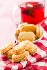 Sweet biscuits dessert.