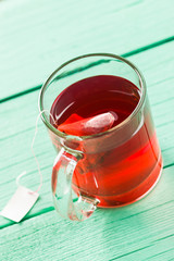 Fruit red tea.