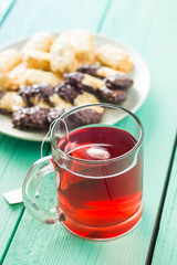 Fruit red tea.