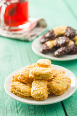 Sweet biscuits dessert.