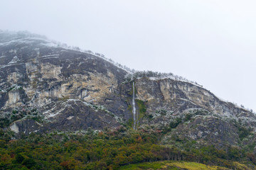 Fototapeta na wymiar waterfall mountain