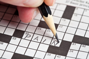 Writing Pain Crossword