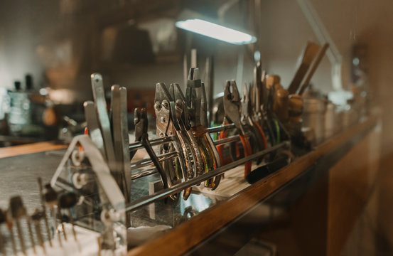 Interior Of A Jewelry Making Workshop