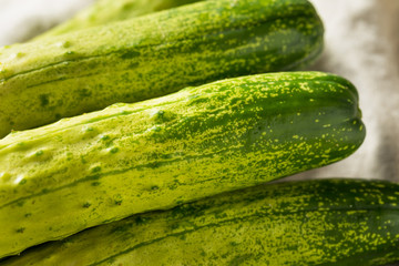 Raw Green Organic Korean Cucumbers
