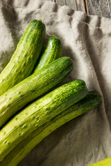 Raw Green Organic Korean Cucumbers