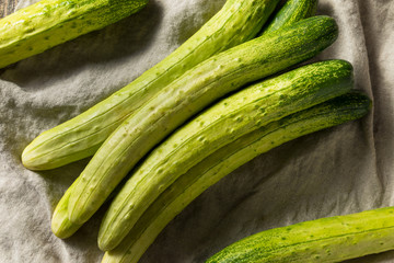 Raw Green Organic Korean Cucumbers