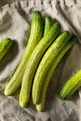 Raw Green Organic Korean Cucumbers