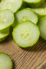 Raw Green Organic Korean Cucumbers