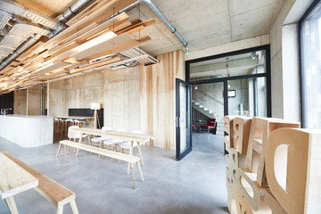 Interior view of modern office