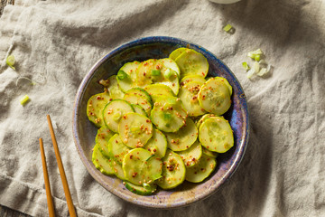 Homemade Spicy Korean Cucumber Salad