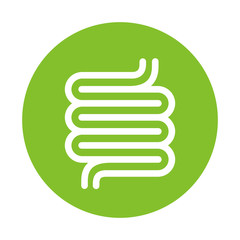 Good healthy digestion green icon