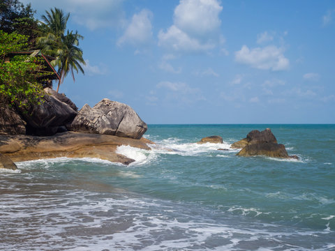 Beautiful pictures beaches on the island of Phangan. Koh Phangan. Thailand