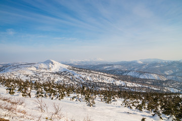  Snowy scenery of Hachimantai in Tohoku region