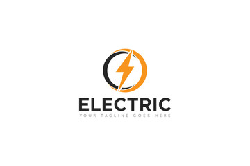electric logo and icon vector illustration design template