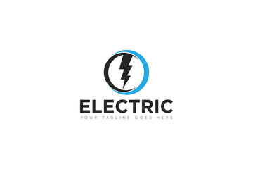 electric logo and icon vector illustration design template