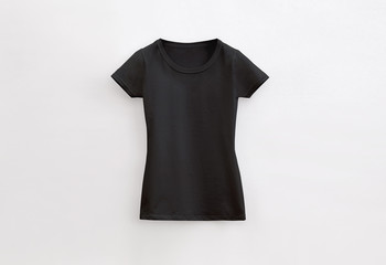 T-shirt Lady Round Neck Black