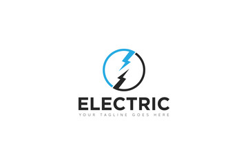 electric logo and icon vector illustration design template