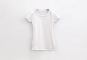 T-shirt Lady Round Neck white
