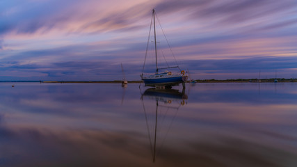 Boats Reflect  at sunset