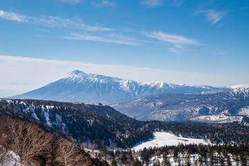 Snowy scenery of Hachimantai in Tohoku region