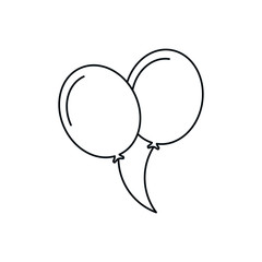 balloons helium isolated icon