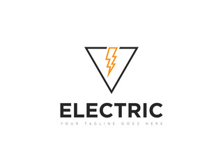 electric logo and icon vector illustration design template