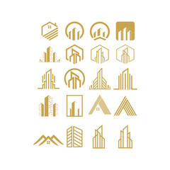 Logo set real estate design,vector,illustration