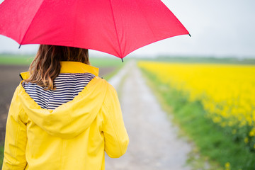Spaziergang bei Regen 